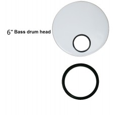 Firefeel D084N Hole Black 6" Bass Drum